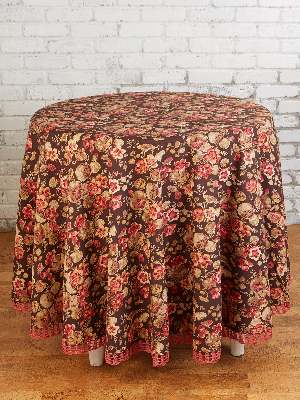 Nasturtium Crochet Round Tablecloth
