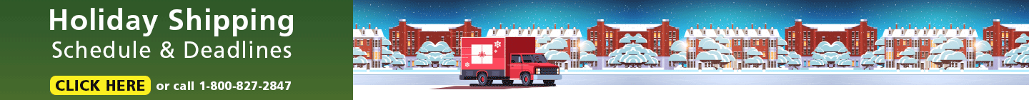 ARBICO 2025 Holiday Shipping Schedule