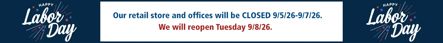 Labor Day Closure