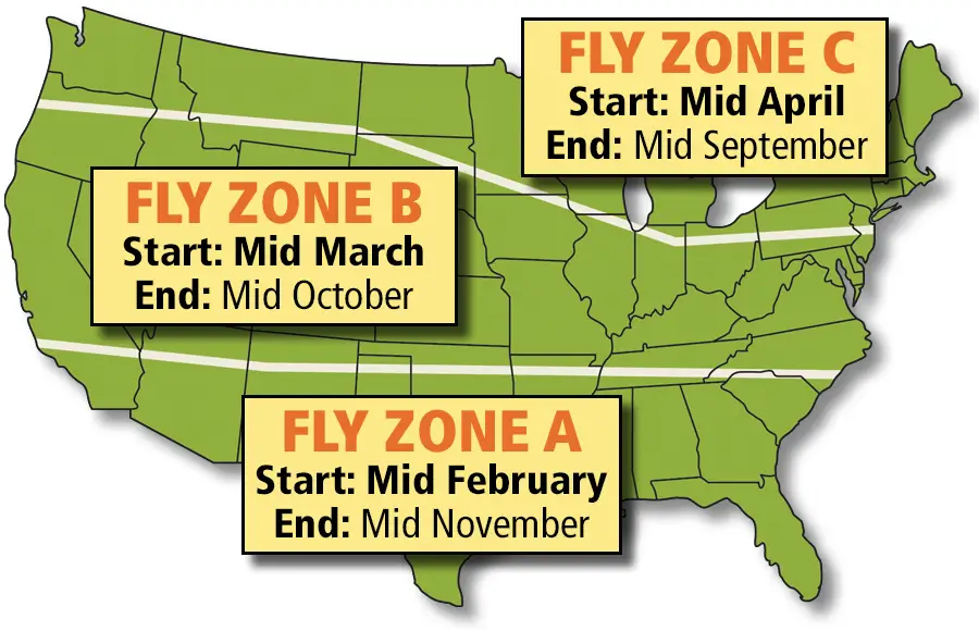 Fly Control Zone Map