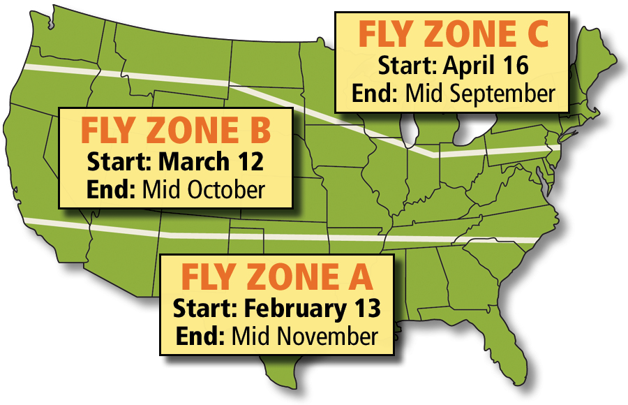Fly Control Zone Map