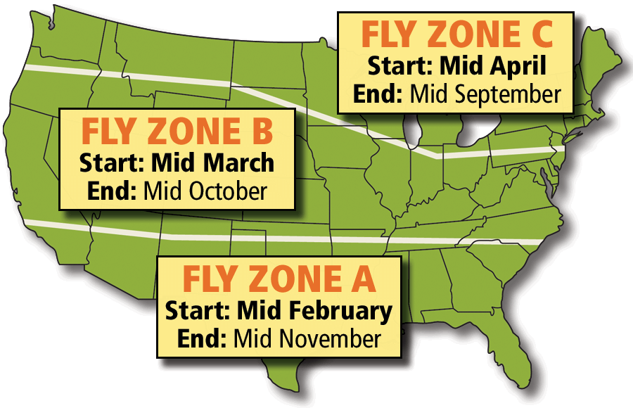 Fly Control Zone Map
