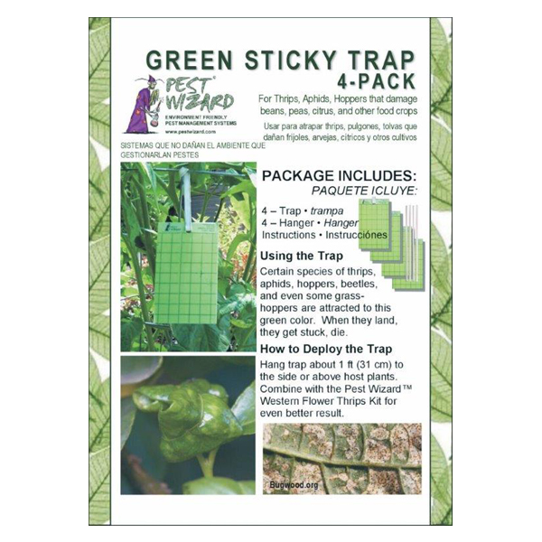 Green Sticky Traps, 4 Pk