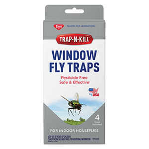 Enoz® Trap-N-Kill® Window Fly Traps - 1 Pk of 4 Traps