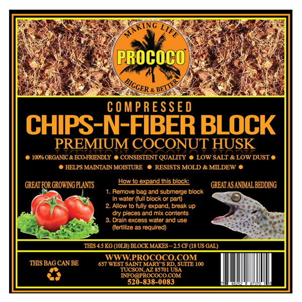 Prococo Compressed Chips-N-Fiber - 10 lbs