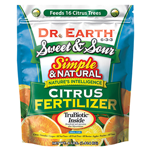 Dr. Earth® Sweet & Sour® Citrus Fertilizer, 6-3-3