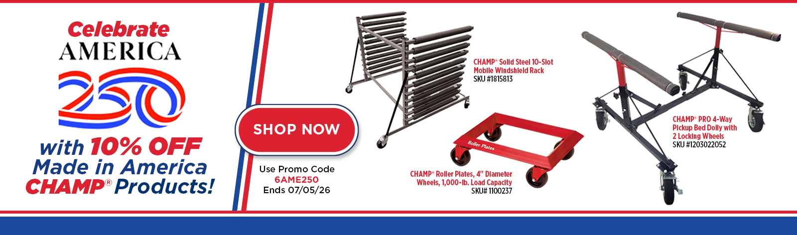 Celebrate CHAMP Made if Amercia