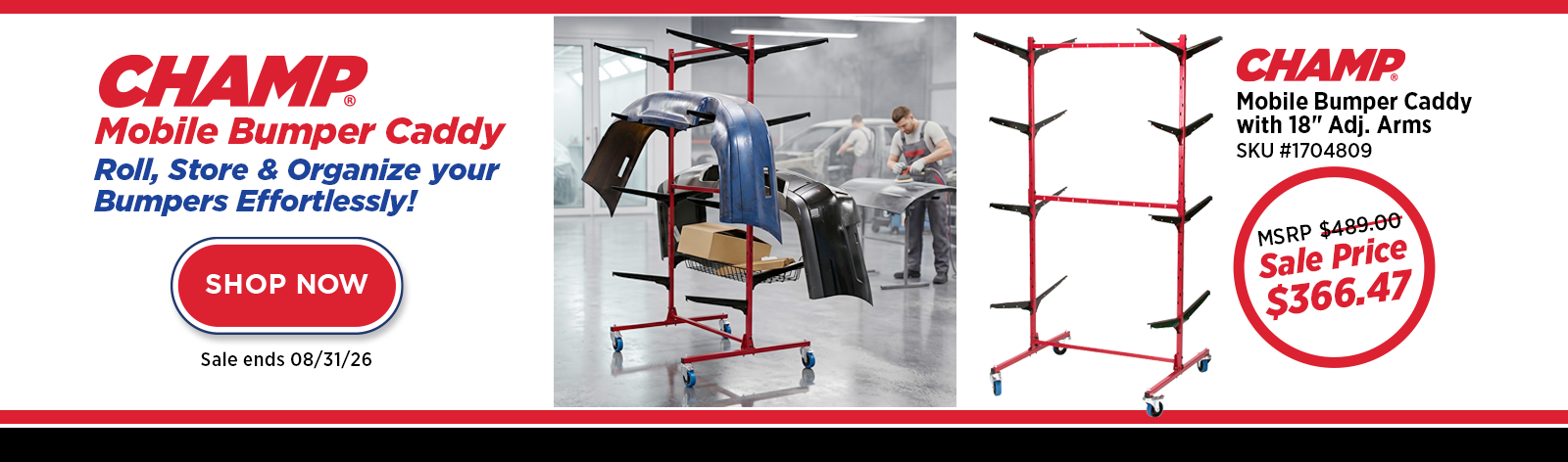 CHAMP Mobile Bumper Caddy Sale! CHAMP Mobile Bumper Caddy Sale!