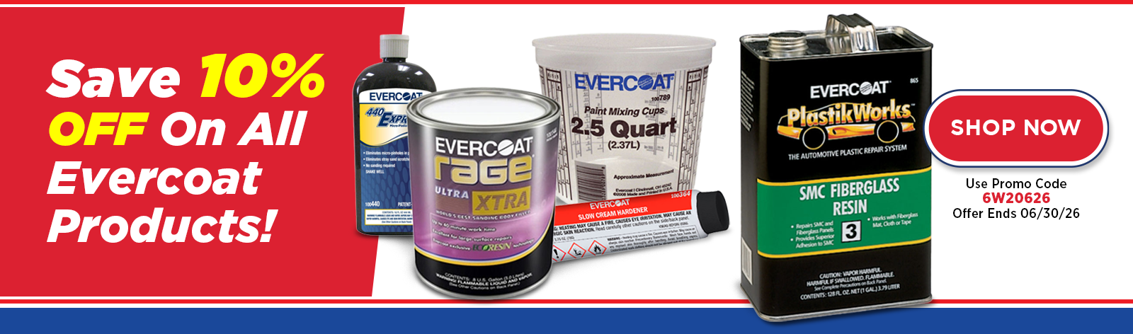 10% OFF Evercoat 10% OFF Evercoat