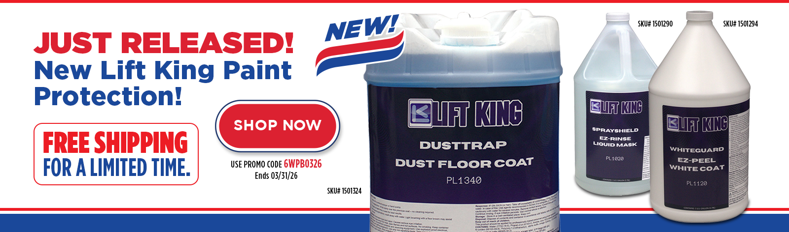 Free Shipping on New Lift King Paint Protection Products