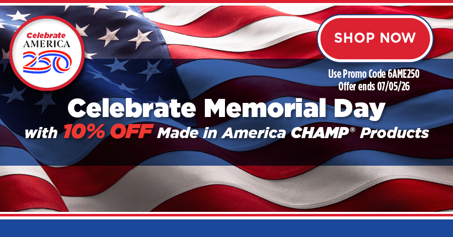 Celebrate CHAMP Made if Amercia