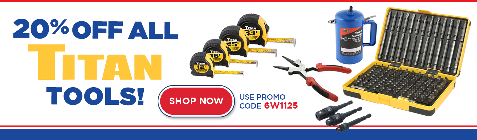 20% OFF All Titan Tools