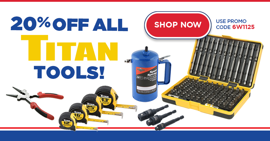 20% OFF All Titan Tools