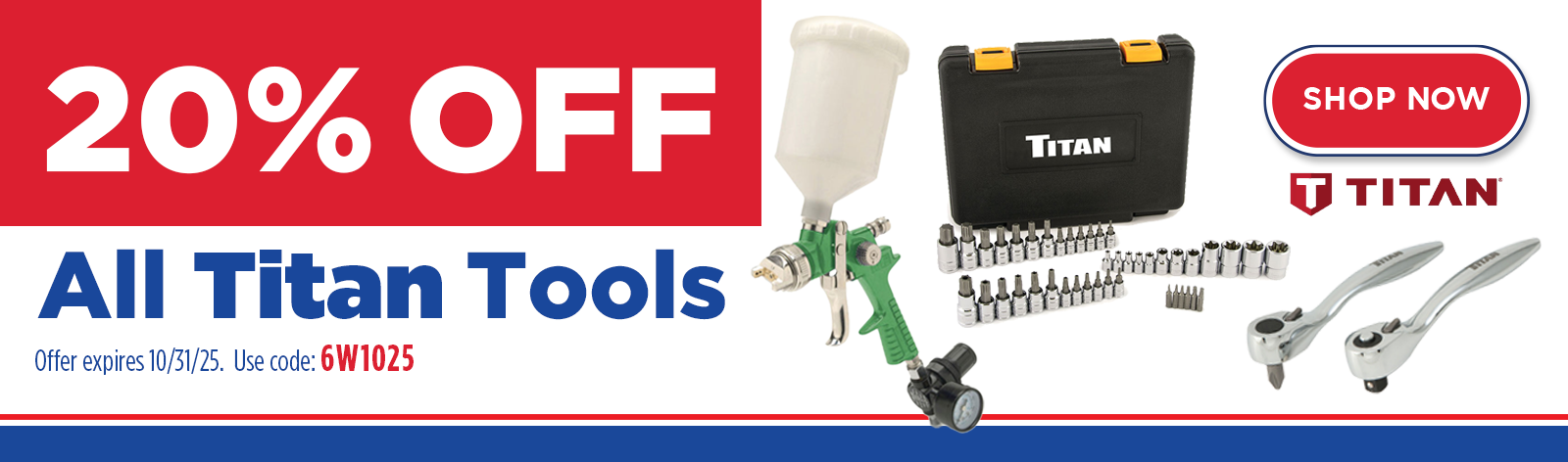 25% OFF Titan Tools