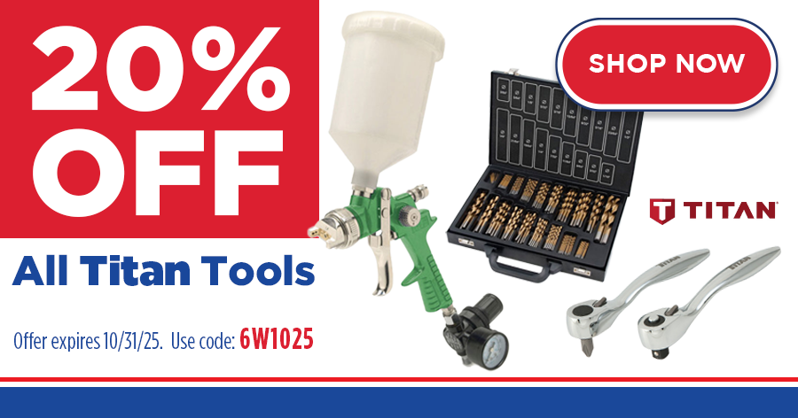 25% OFF Titan Tools