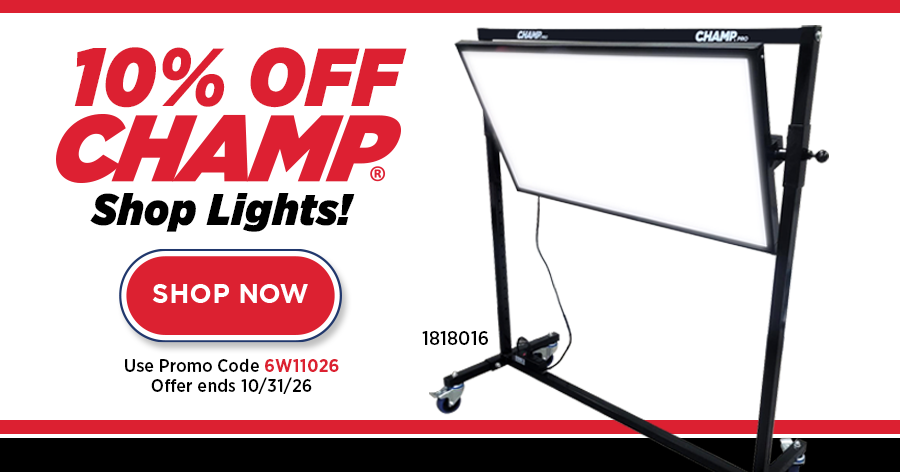 10% OFF CHAMP Shop Lights