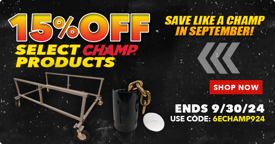 15% Off Select CHAMP Products