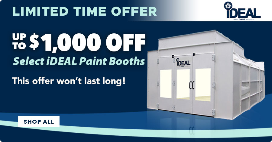 Up to $1000 Off Select iDEAL Paint Booths