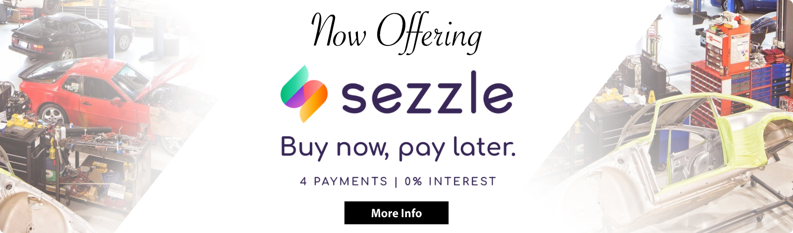 Introducing Sezzle...Buy Now Pay Later!