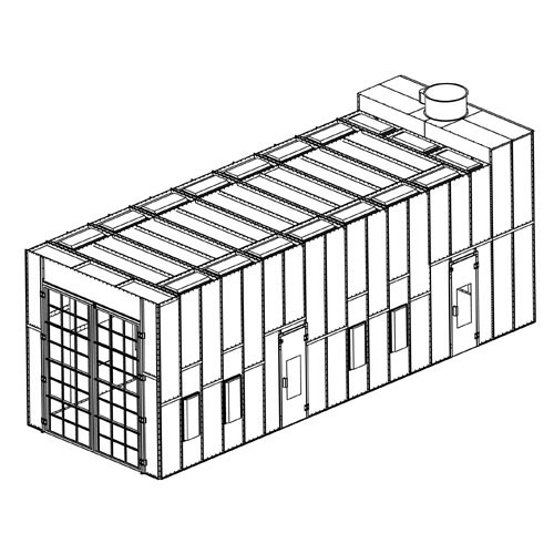 RTT  45-Foot Deluxe Semi-Truck Paint Booth