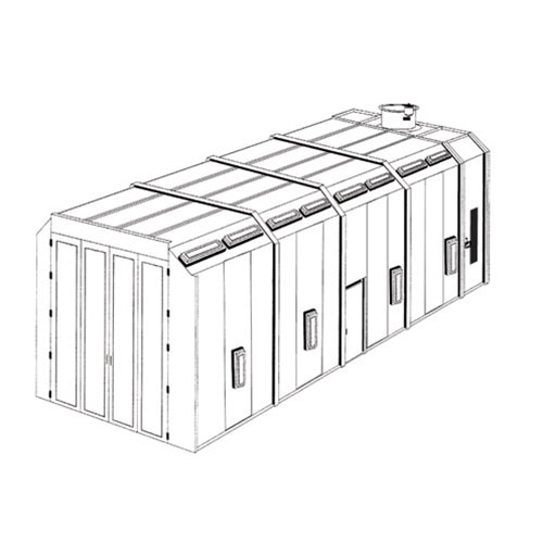 RTT Col-Met 35-Foot Deluxe Truck Paint Booth