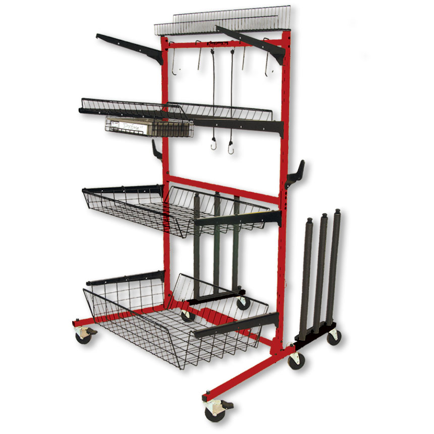 PROLific Parts Caddy PRO with Variable Depth Shelves & Panel Kit