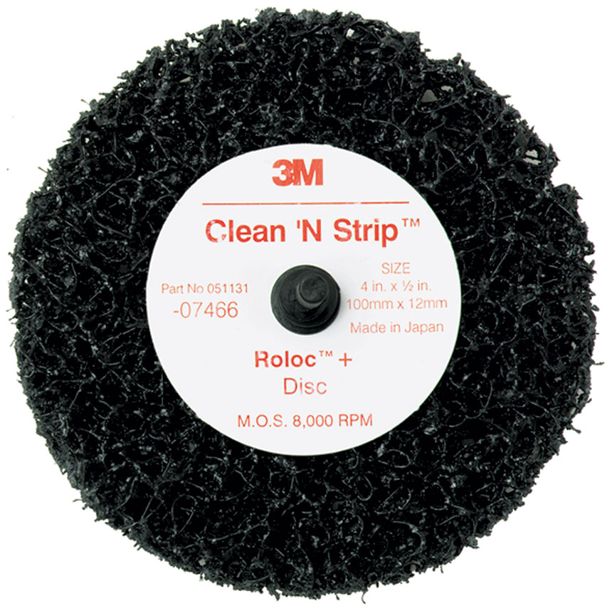 3M Scotch-Brite Roloc + Clean & Strip Disc Black - 07466