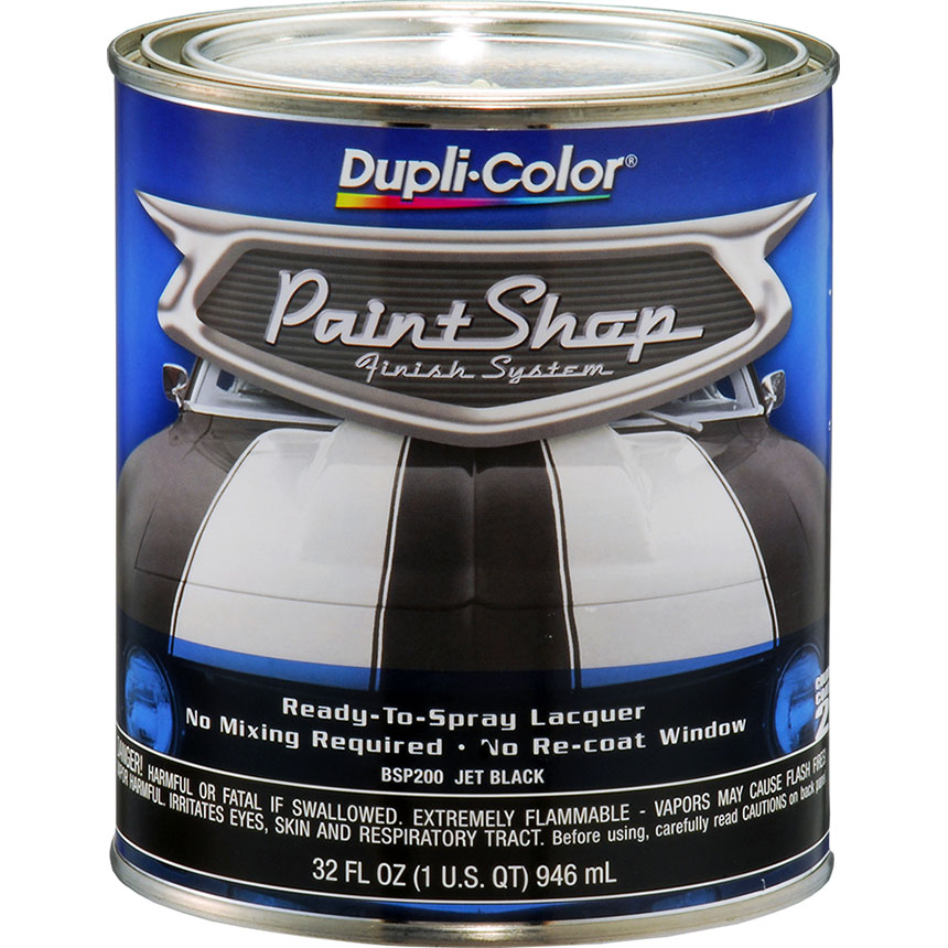 Dupli-Color Paint Shop Finishing System Jet Black Paint - BSP200