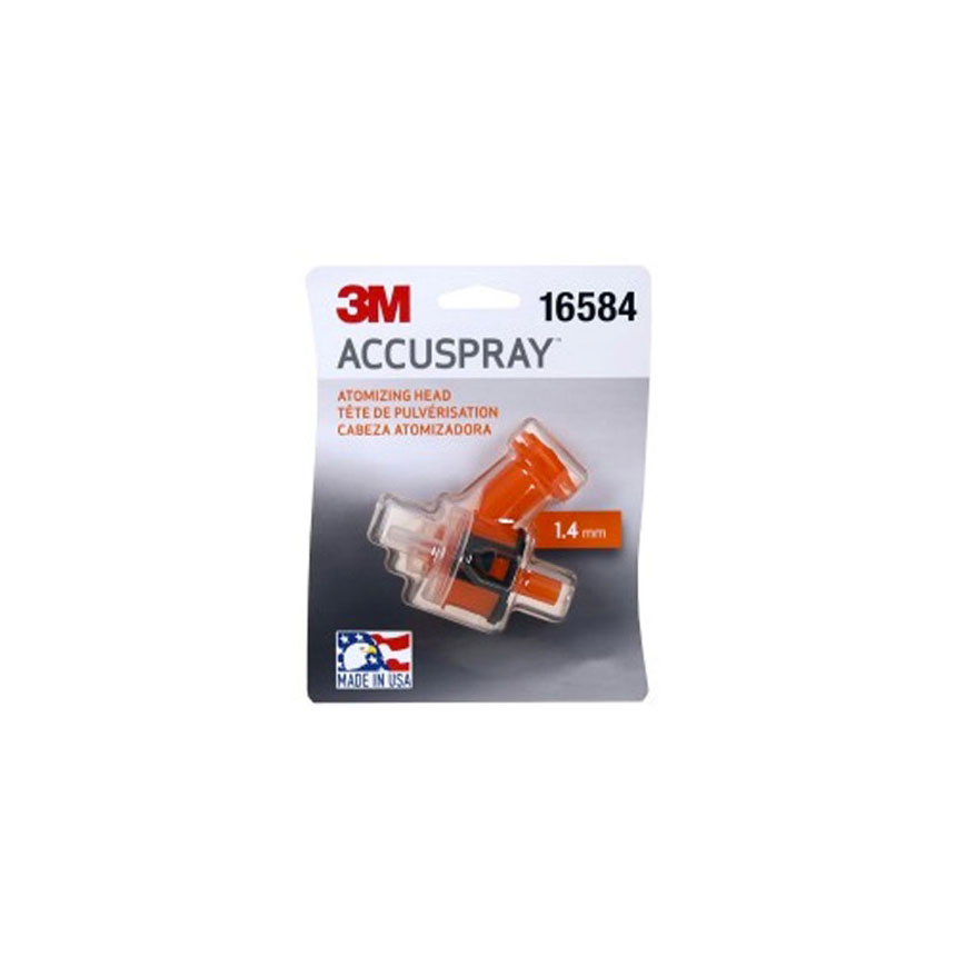 3M Accuspray Single Atomizing Head, 1.4mm, Orange - 16584