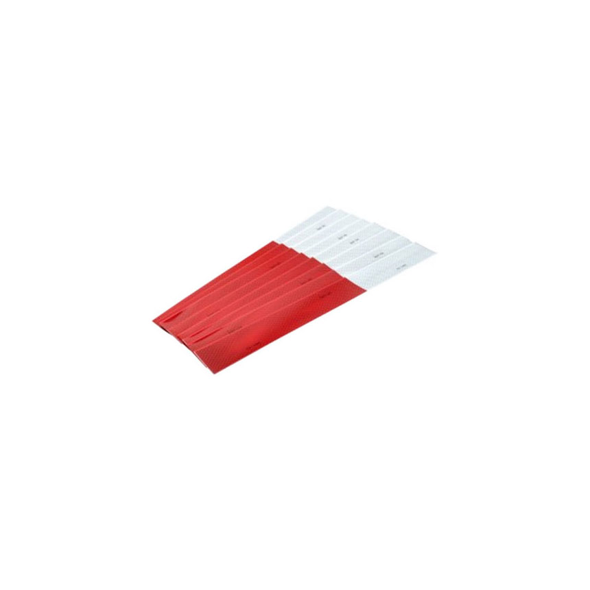3M Diamond Grade Conspicuity Marking Strip 983-32, 2" wide x 18" long strips (11" Red and 7" White), 100 per pack - 67635