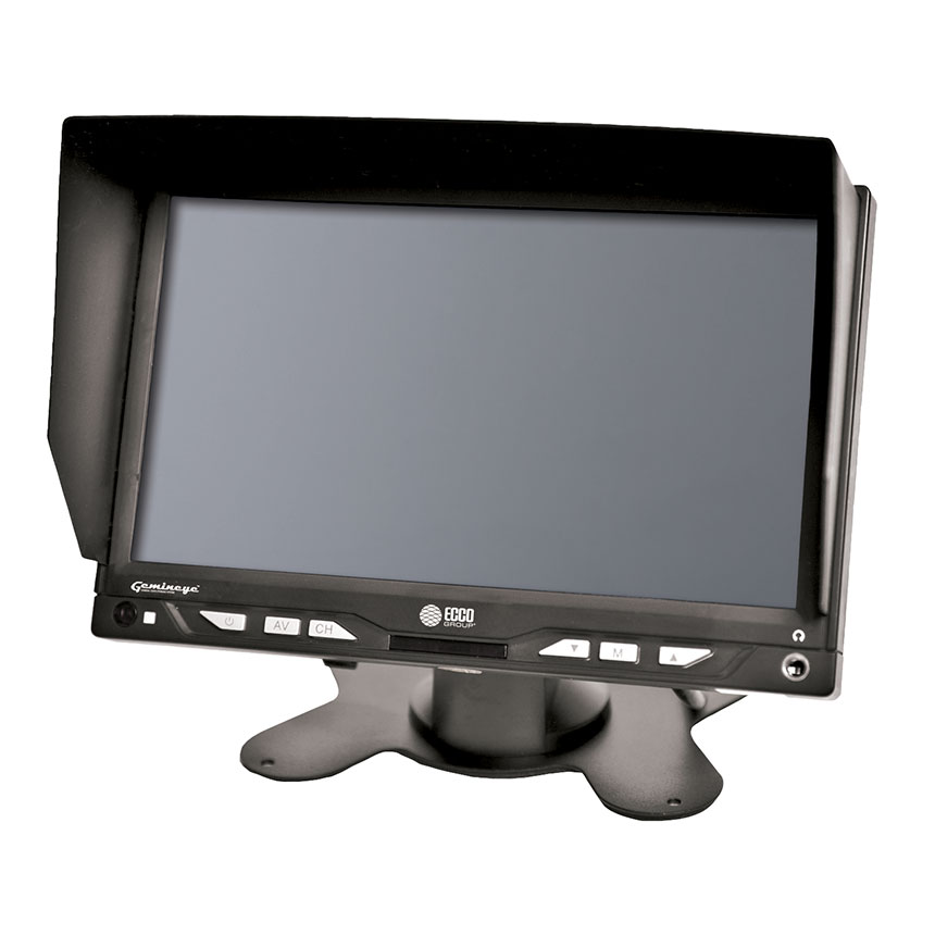 ECCO Monitor: Gemineye, 7.0" LCD, Color (Integral Controller), 4 pin, 12-24VDC - M7000B