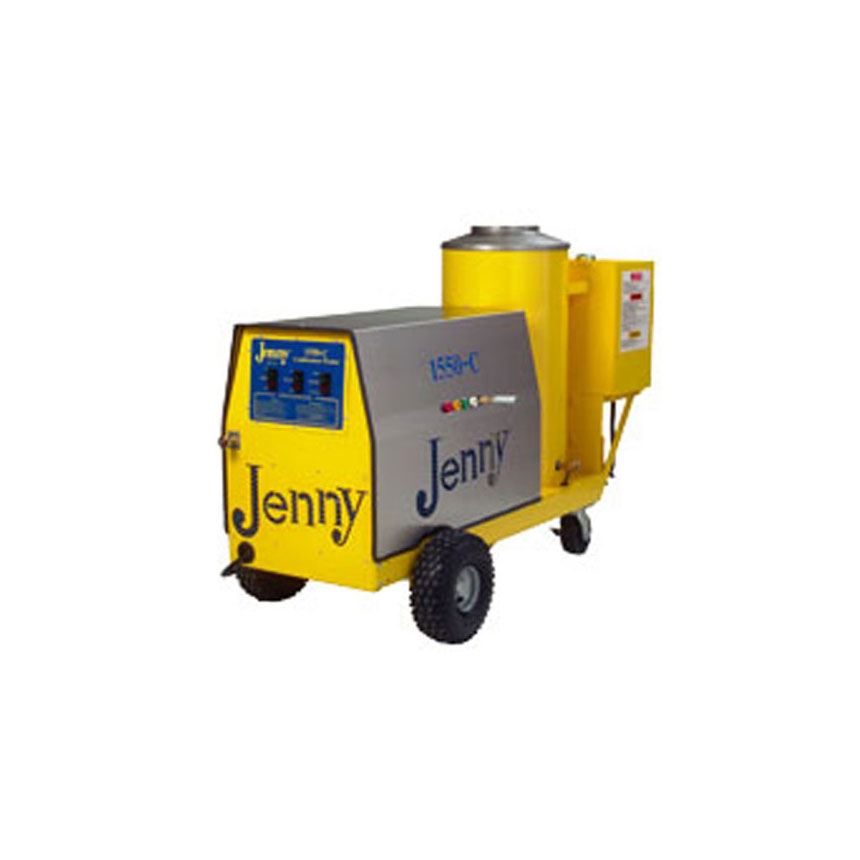 Steam Jenny Oil Fired 1500 PSI at 5 GPM Pressure Washer/110 GPH Steam Cleaner, 11hp Gas Engine - 1550-C-OMP