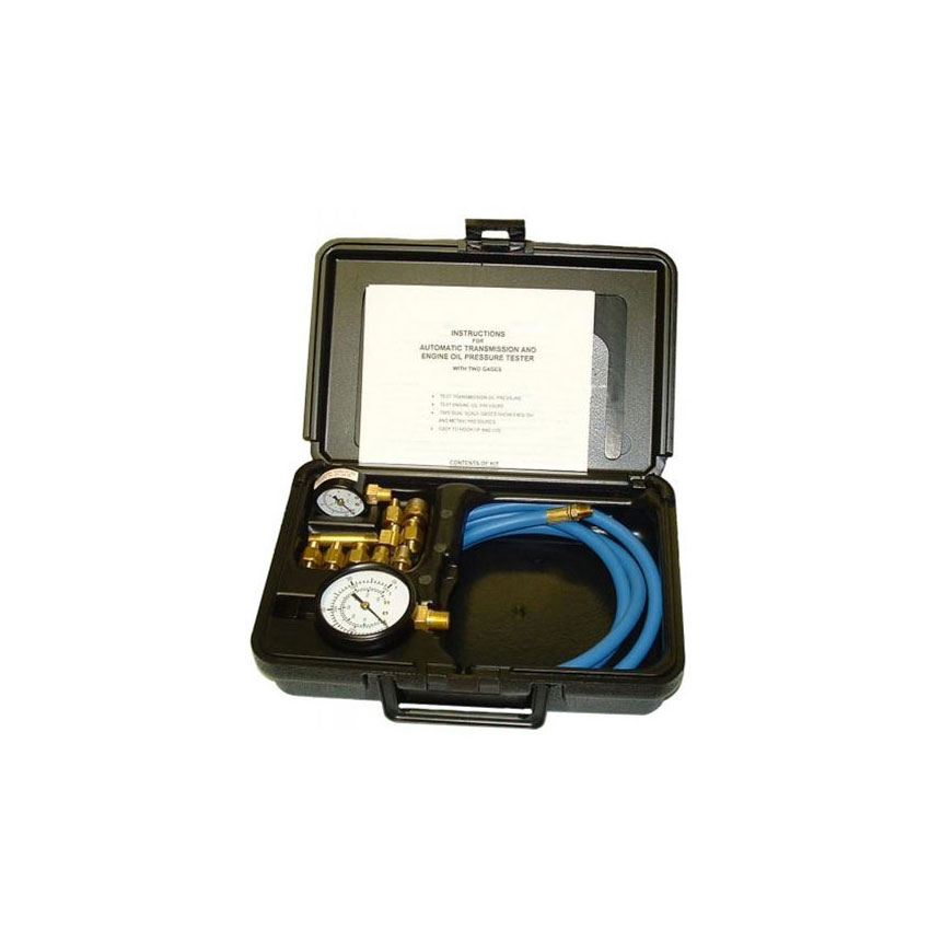 Tool Aid Automatic Transmission & Engine Oil Pressure Tester with 2 Gages in Blow Molded Case - 34580