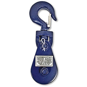 B/A 3" Snatch Block With Latched Swivel Hook, WLL 3 Tons