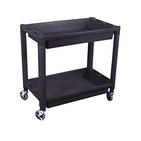 Astro Pneumatic Heavy Duty Plastic 2-Shelf Utility Cart -8330