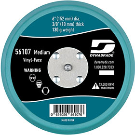 Dynabrade 6" Non-Vacuum Disc Pad, Vinyl-Face - 56107