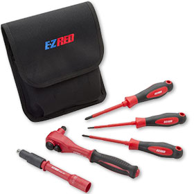 EZ Red 5-Piece E-Z Red Insulated Hybrid Tool Set