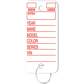 Blank - White - Solid Color Key Tags