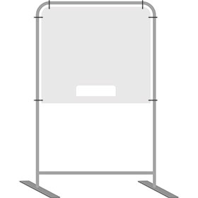 InteliShield Protective Screen – Large Floor Standing 80 x 40 in 
