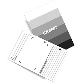 CHAMP® Spray Out Card (100)