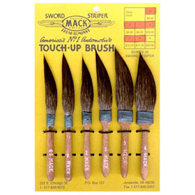 Mack Sword Striper 6-Piece Touch-Up Brush Set - MACK-SERIES-20