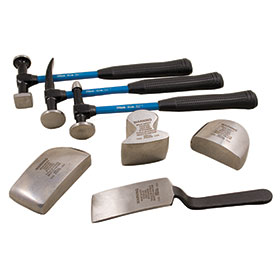 Martin 7 Pc. Hammer & Dolly Set - Fiberglass Handle - 647KFG