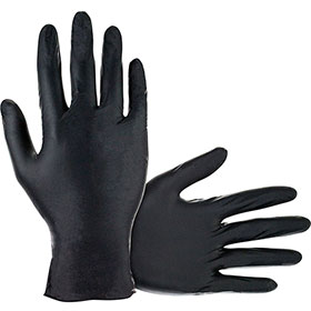 SAS Black Nitrile Powder-Free Disposable Gloves