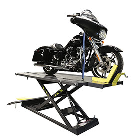 Ranger Motorcycle Lift Platform w/ Front Wheel Vise, Deluxe Extended - RML-1500XL