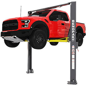 BendPak 10,000 lb. High Rise Asymmetric Lift w/ Screw Pads - XPR-10AXLS