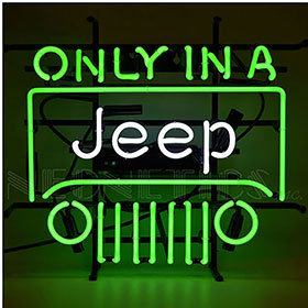 Neonetics Only In A Jeep Neon Sign - 5JEEPX