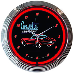 Neonetics GM Corvette SR Neon Clock - 8CORV2
