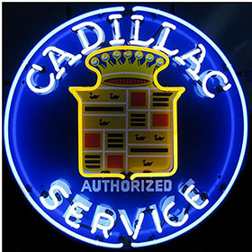 Neonetics Cadillac Service Neon Sign - 5CADSR