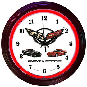Neonetics Corvette C5 Neon Clock - 8CORVX