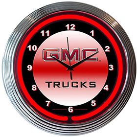 Neonetics GMC Trucks Neon Clock (Chevy)